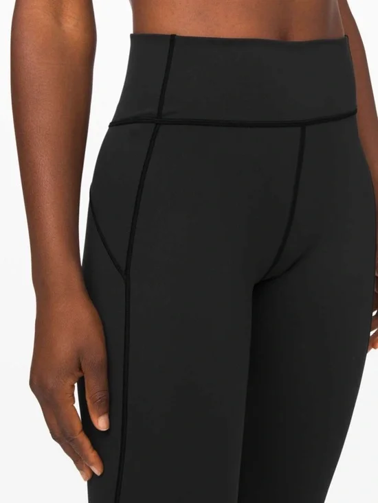 Lululemon In Movement Tight 25” Everlux Black Leggings Size 8 Ankle Length - Picture 3 of 16